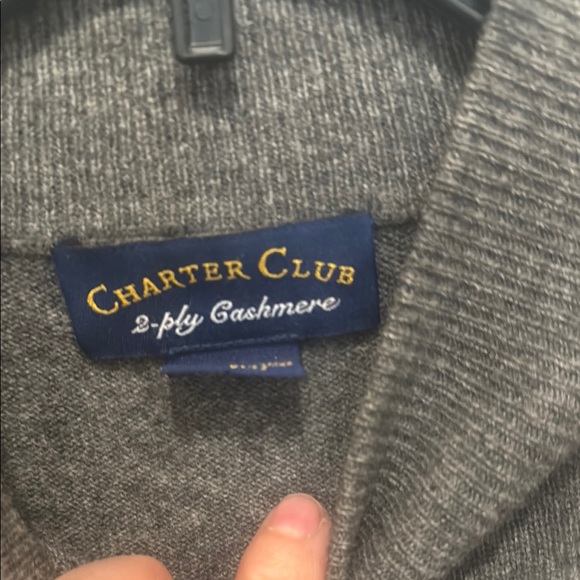 Charter Club Gray Turtleneck Sweater Smooth Knit - Picture 2 of 10